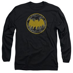 Batman - Mens Vintage Symbol Collage Long Sleeve T-Shirt