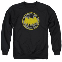 Batman - Mens Vintage Symbol Collage Sweater
