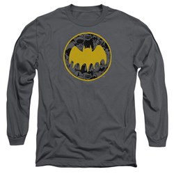 Batman - Mens Vintage Symbol Collage Long Sleeve T-Shirt