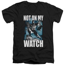 Batman - Mens Not On My Watch V-Neck T-Shirt