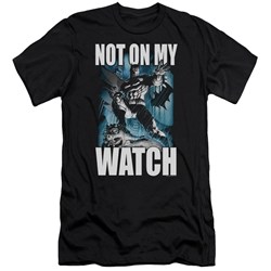 Batman - Mens Not On My Watch Premium Slim Fit T-Shirt