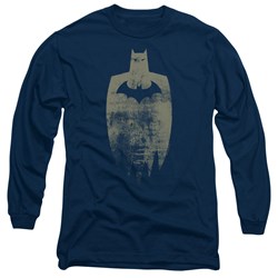 Batman - Mens Gold Silhouette Long Sleeve T-Shirt
