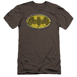 Batman - Mens Celtic Shield Premium Slim Fit T-Shirt