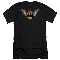 Batman - Mens Bat Wings Logo Premium Slim Fit T-Shirt