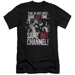 Batman Classic Tv - Mens Bat Channel Premium Slim Fit T-Shirt