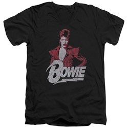 David Bowie - Mens Diamond David V-Neck T-Shirt