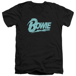 David Bowie - Mens Logo V-Neck T-Shirt