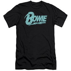David Bowie - Mens Logo Premium Slim Fit T-Shirt