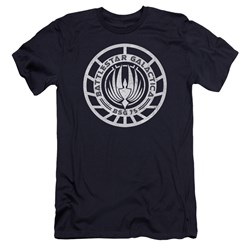 Bsg - Mens Scratched Bsg Logo Premium Slim Fit T-Shirt