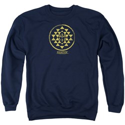 Bsg - Mens Gold Squadron Patch Sweater