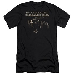 Battlestar Galactica - Mens Battle Cast Premium Slim Fit T-Shirt