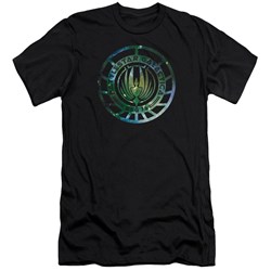 Battlestar Galactica (New) - Mens Galaxy Emblem Premium Slim Fit T-Shirt
