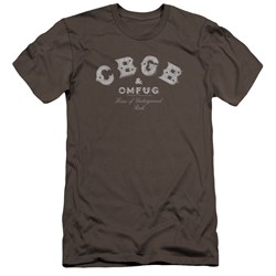 Cbgb - Mens Tattered Logo Premium Slim Fit T-Shirt