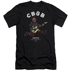 Cbgb - Mens Skull Jump Premium Slim Fit T-Shirt