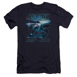 Star Trek - Mens Enterprise 25 Premium Slim Fit T-Shirt