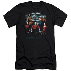 Star Trek - Mens 25Th Anniversary Crew Premium Slim Fit T-Shirt