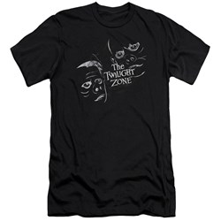 Twilight Zone - Mens Strange Faces Premium Slim Fit T-Shirt
