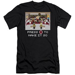 Star Trek - Mens Make It So Pixel Premium Slim Fit T-Shirt