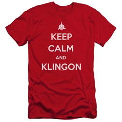 Star Trek - Mens Calm Klingon Premium Slim Fit T-Shirt