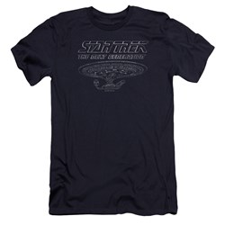 Star Trek - Mens Tng Enterprise Premium Slim Fit T-Shirt