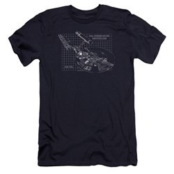 Star Trek - Mens Enterprise Prints Premium Slim Fit T-Shirt