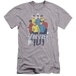 Star Trek - Mens Here Here Premium Slim Fit T-Shirt