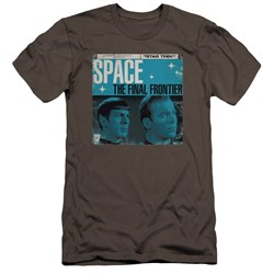 Star Trek - Mens Final Frontier Cover Premium Slim Fit T-Shirt