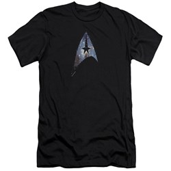 Star Trek - Mens Galactic Shield Premium Slim Fit T-Shirt