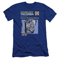Star Trek - Mens Tricorder Manual Premium Slim Fit T-Shirt