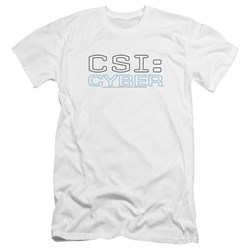 Csi: Cyber - Mens Logo Premium Slim Fit T-Shirt