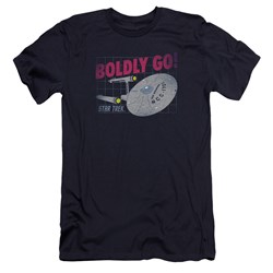 Star Trek - Mens Boldly Go Premium Slim Fit T-Shirt