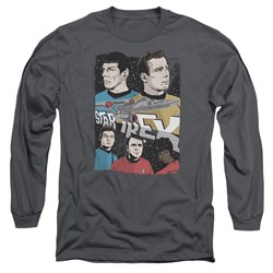 Star Trek - Mens Illustrated Crew Long Sleeve T-Shirt