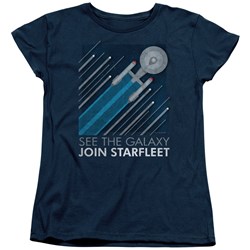 Star Trek - Womens Starfleet Recruitment Poster T-Shirt