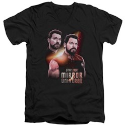 Star Trek - Mens Mirror Riker V-Neck T-Shirt