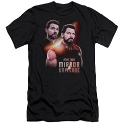 Star Trek - Mens Mirror Riker Premium Slim Fit T-Shirt