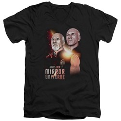 Star Trek - Mens Mirror Picard V-Neck T-Shirt