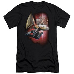 Star Trek - Mens Mirror Enterprise Premium Slim Fit T-Shirt