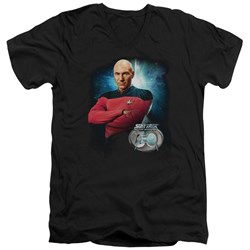 Star Trek - Mens Picard 30 V-Neck T-Shirt