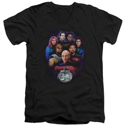 Star Trek - Mens Crew 30 V-Neck T-Shirt