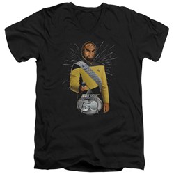 Star Trek - Mens Worf 30 V-Neck T-Shirt