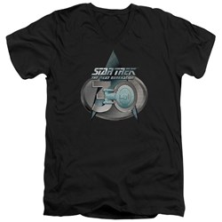Star Trek - Mens Tng 30 Logo V-Neck T-Shirt