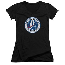 Star Trek Discovery - Juniors Starfleet Command V-Neck T-Shirt