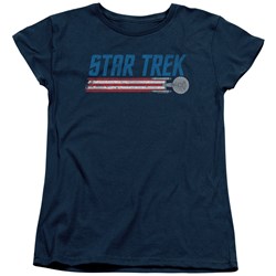 Star Trek - Womens Americana Enterprise T-Shirt