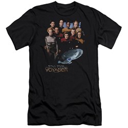 Star Trek - Mens Voyager Crew Premium Slim Fit T-Shirt