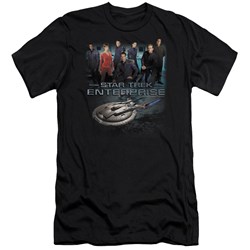 Star Trek - Mens Enterprise Crew Premium Slim Fit T-Shirt