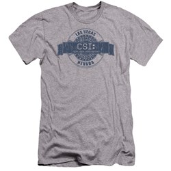 Csi - Mens Vegas Badge Premium Slim Fit T-Shirt