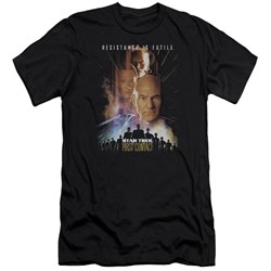 Star Trek - Mens First Contact(Movie) Premium Slim Fit T-Shirt