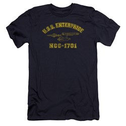 Star Trek - Mens Enterprise Athletic Premium Slim Fit T-Shirt