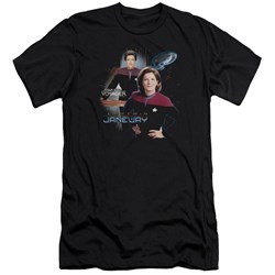 Star Trek - Mens Captain Janeway Premium Slim Fit T-Shirt