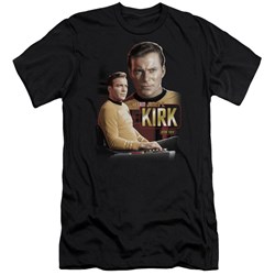 Star Trek - Mens Captain Kirk Premium Slim Fit T-Shirt